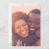 Save The Date Ultra Modern 2 Photos complètes Gros Mariage de dé (Dos)