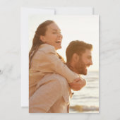 Save The Date Ultra Moderne 2 Côté Gros Gras Photo Retour Mariag (Dos)