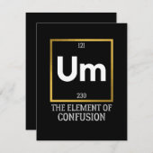 Save The Date Um L'élément de la confusion T-shirt (Devant / Derrière)