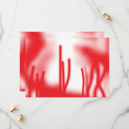 Save The Date Un design graphique avec sha rouge et orange audac (Devant/Arrière en situation)