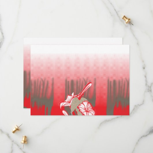 Save The Date Un design graphique dynamique présente un motif ro (Devant/Arrière en situation)