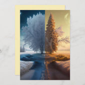 Save The Date Un jour en hiver (Devant / Derrière)