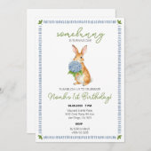 Save The Date Un lapin spécial lapin bébé anniversaire (Devant / Derrière)