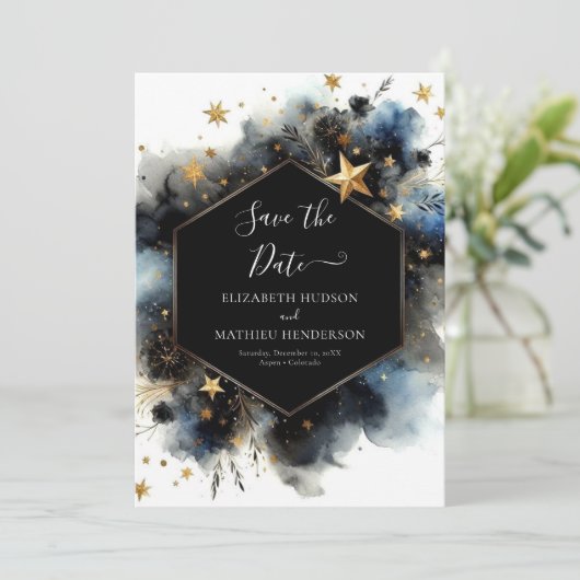 Save The Date Un Mariage céleste unique (Debout devant)