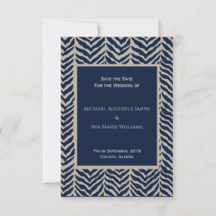 Save The Date Un mariage classique en sanglier Enregistrer la ca