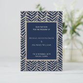 Save The Date Un mariage classique en sanglier Enregistrer la ca (Debout devant)
