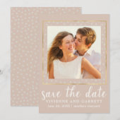 Save The Date Un mariage photo Enregistrer la date (Devant / Derrière)