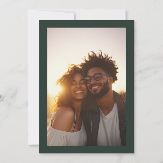 Save The Date Un Vibe Pour Toujours | Photo Mariage rétro (Dos)