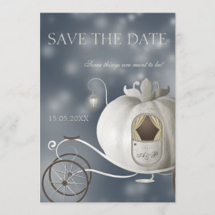 Save The Date Un vrai mariage de conte fée Enregistrer la date