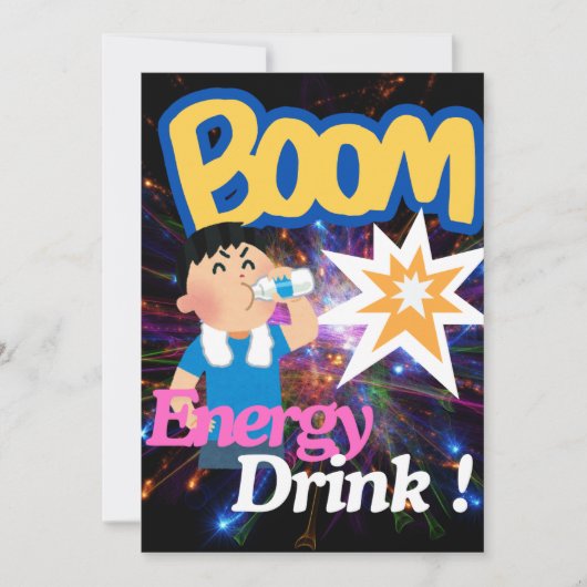 Save The Date Une boisson pour vous réveiller : Boisson d'énergi (Devant)