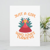 Save The Date Une fille qui aime les dindes (Debout devant)