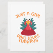 Save The Date Une fille qui aime les dindes (Devant / Derrière)