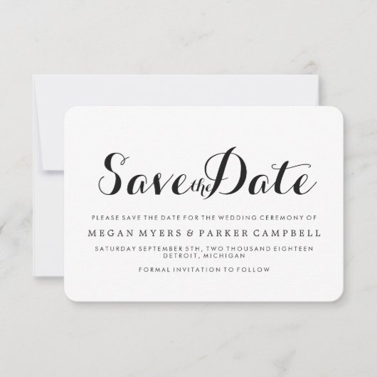 Save the date | Une méthode simpliste (Devant)