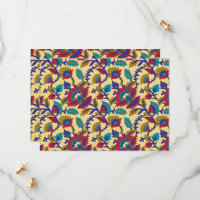 Une pièce d'art textile vibrante avec du rouge aud