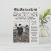 Save The Date Unique journal amusant classique (Debout devant)