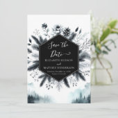Save The Date Unique Mariage romantique de montagne (Debout devant)