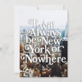 Save The Date Unique New York City Mariage thème Enregistrer la  (Devant)