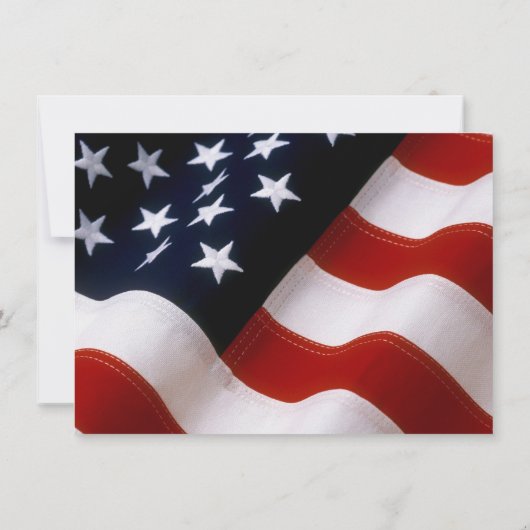 Save The Date Unique Patriotique USA Drapeau Or Enregistrer La D (Dos)