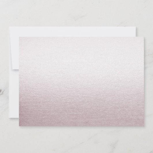 Save The Date Unique Rose Floral Enregistrer La Date (Dos)