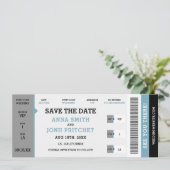Save The Date Unique site du Mariage de billets de concert (Debout devant)