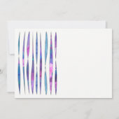 Save The Date Unique violet, rose, bleu moderne enregistrer la d (Dos)
