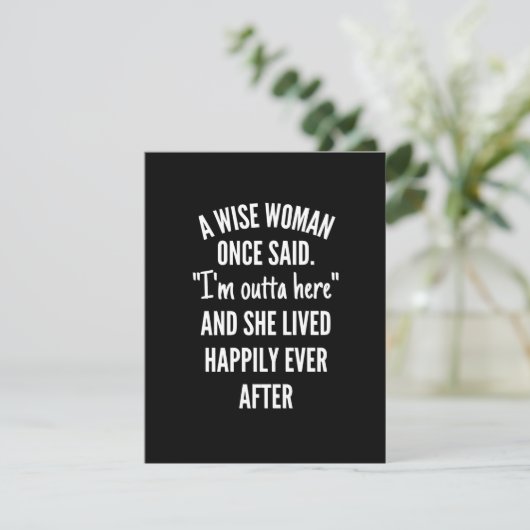 Save The Date Untitled designA Wise Woman Once Said I'm Outta (Debout devant)