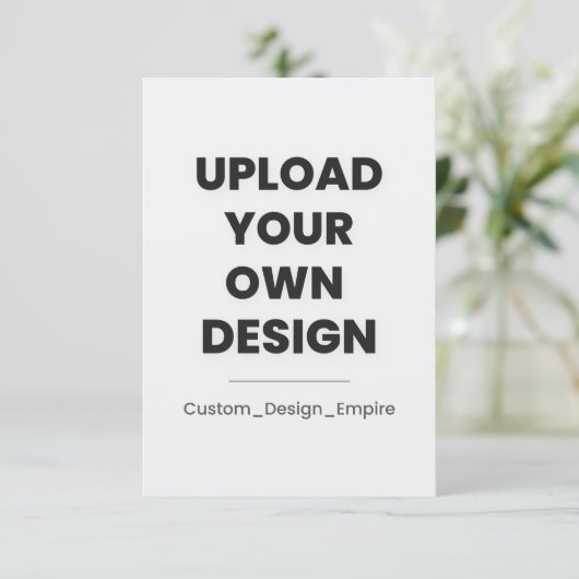 Save The Date Upload Your Own Design Here | Custom (Debout devant)