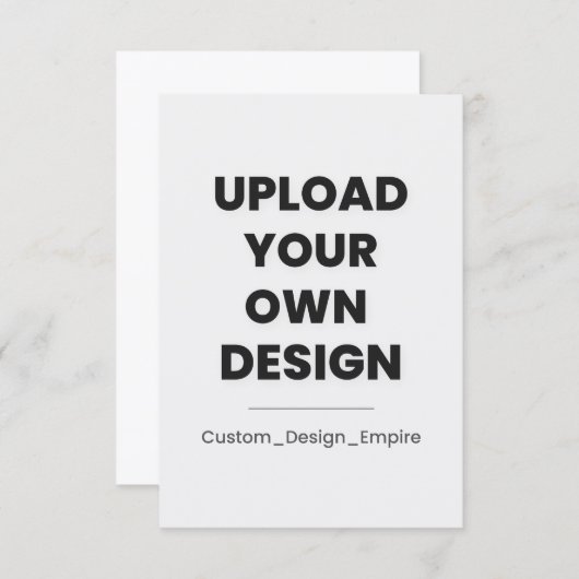 Save The Date Upload Your Own Design Here | Custom (Devant / Derrière)