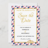 Save The Date US AMERICA Custom Christian Mariage (Devant)