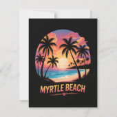 Save The Date Vacances à Myrtle Beach Surfeur (Devant)