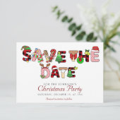 Save The Date Vacances Cocktail Société Noël (Debout devant)