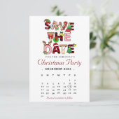 Save The Date Vacances Cocktail Société Noël (Debout devant)