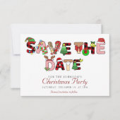 Save The Date Vacances Cocktail Société Noël (Devant)