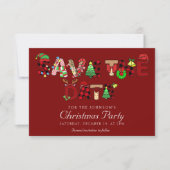 Save The Date Vacances Cocktail Société Noël (Devant)