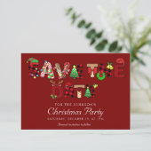 Save The Date Vacances Cocktail Société Noël (Debout devant)