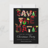Save The Date Vacances Cocktail Société Noël (Devant)