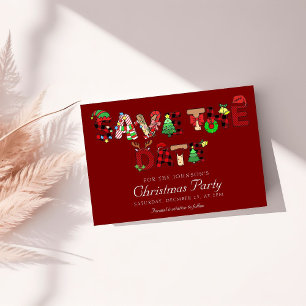 Save The Date Vacances Cocktail Société Noël