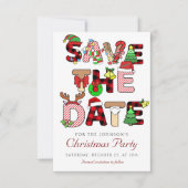 Save The Date Vacances Cocktail Société Noël (Devant)