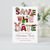 Save The Date Vacances Cocktail Société Noël (Debout devant)