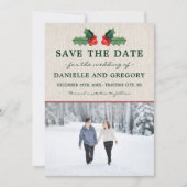 Save The Date Vacances Serment Noël Mariage Enregistrer La Date (Devant)