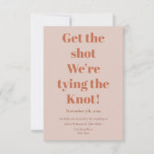 Save The Date Vaccination Tying Knot Teracotta Mariage (Devant)