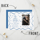 Save The Date Vaches lunaires | Doodles à main | Mariage