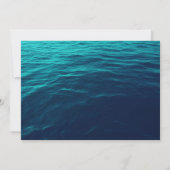 Save The Date Vagues turquoise géométrique Enregistrer la date (Dos)