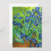 Save The Date Van Gogh Irises (Devant / Derrière)
