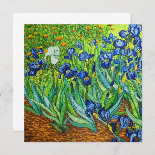 Save The Date Van Gogh Irises (Devant / Derrière)