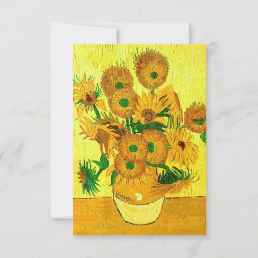 Save The Date Van Gogh Sunflowers (Devant)