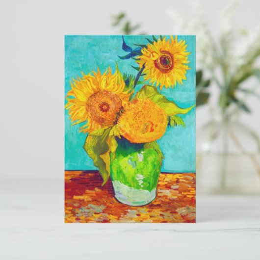 Save The Date Van Gogh Sunflowers (Debout devant)