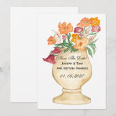 Save The Date Vase Date à Sauvegarder (Devant / Derrière)