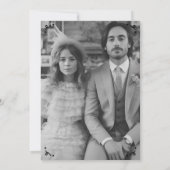 Save The Date Vase Floral Rustique Fantaisiste Jolie Esquisse Ph (Dos)