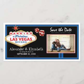 Save The Date Vegas Destination Wedding Enregistrer la date Phot